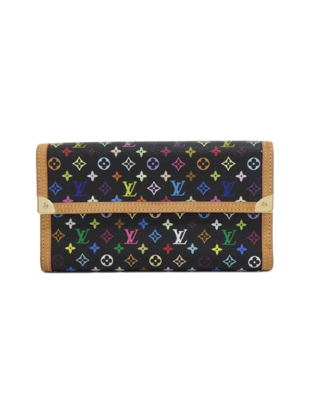 Louis Vuitton Vintage Multicolor Porte Tresor International Wallet